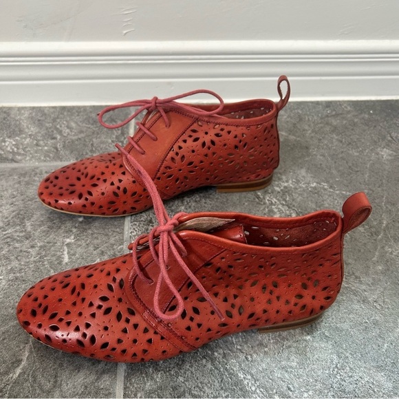 Sixty Seven Leather Booties Cognac Brown Size EU38 US7.5 Made in Spain - Picture 2 of 16